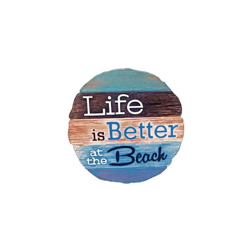 SPOONTIQUES 13390 9 STEPPING STONE LIFE IS BETTER AT THE BEACH