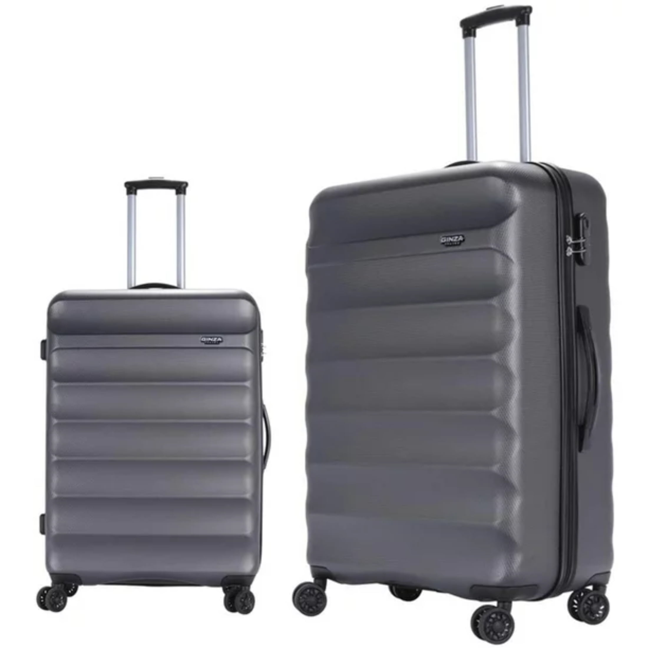 Ginza Travel 2 Piece Luggage Set ABS Hardshell Hardside Lightweight ...