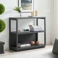 thumbnail image 2 of Evelyn&Zoe Thalia 33" Tall Rectangular Bookcase, Charcoal Gray, 2 of 6