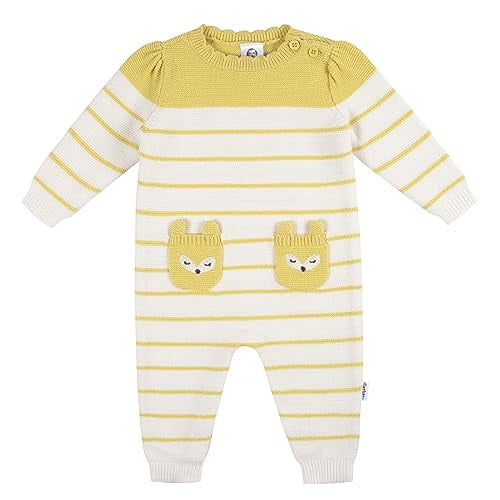 Gerber Baby Girls Knit Romper Jumpsuit, Size Newborn - 24 Months