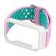 thumbnail image 2 of Correa de reloj de silicona transpirable con funda protectora, accesorio apto para Mi Band 7 Pro, funda rosa, verde y blanca, 2 of 5