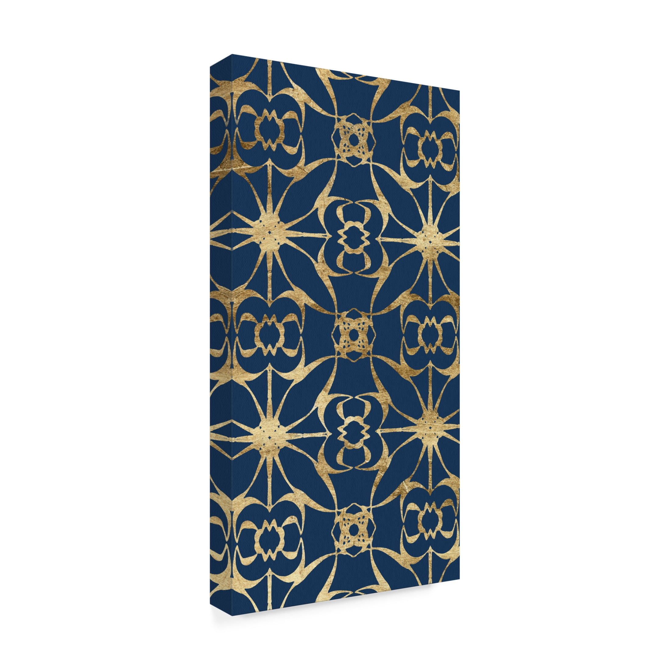 Trademark Fine Art Alonzo Saunders  Motif on Blue VIII Canvas Wall Art