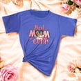 thumbnail image 3 of Playera Blusa De Best Mom Ever Moda Fashion Para Mujer Color Aqua Talla Extra Grande Marca Emil SaEs, 3 of 4