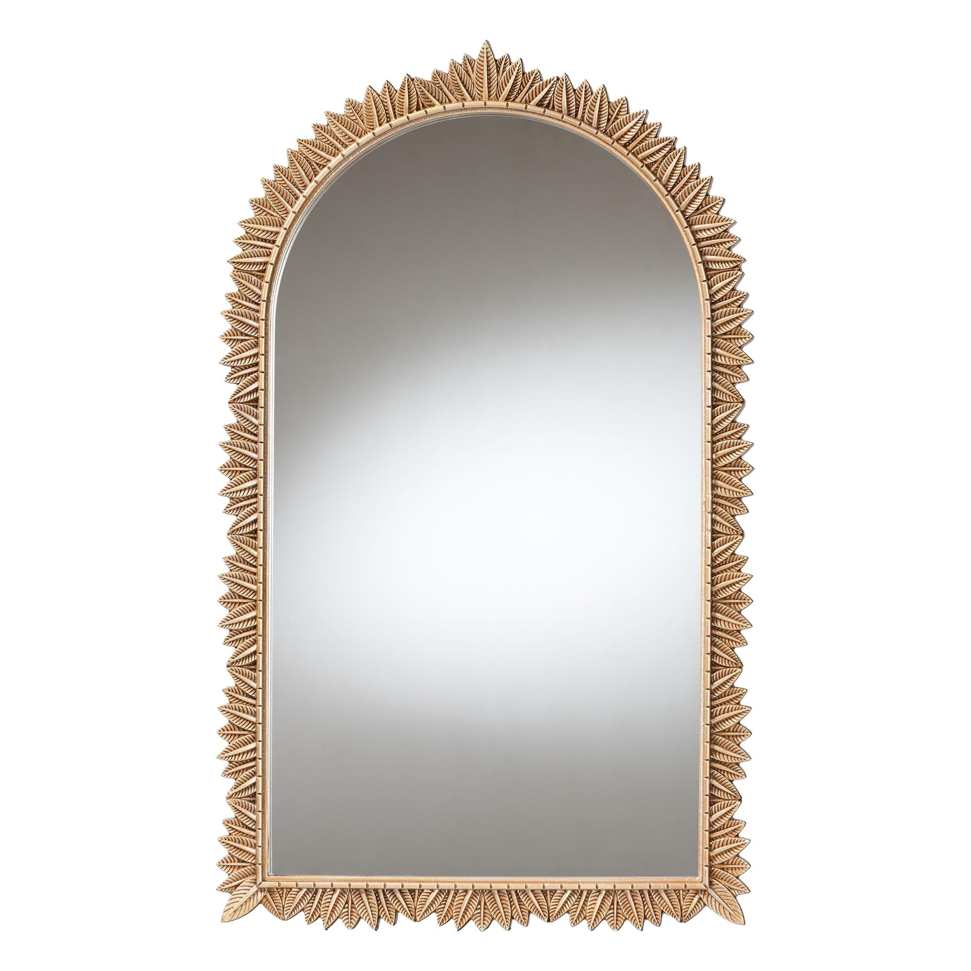 Baxton Studio Caitlin Vintage Mirror, Arch, Antique Gold