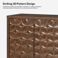 thumbnail image 5 of 54" Sideboard 3 Doors Storge Accent Cabinet with Adjustable Shelves Walnut, 5 of 9