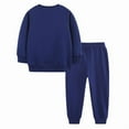 thumbnail image 5 of Bysome Toddler Girls Outfit Set Outfits 2 Piece Casual Round Neck Printed Tops Pants Playwear For Toddlers Age 2 7 Years Everyday Wear Long Sleeve Girl 2 Pieces Clothes Set Navy Size 7-8 Years, 5 of 6