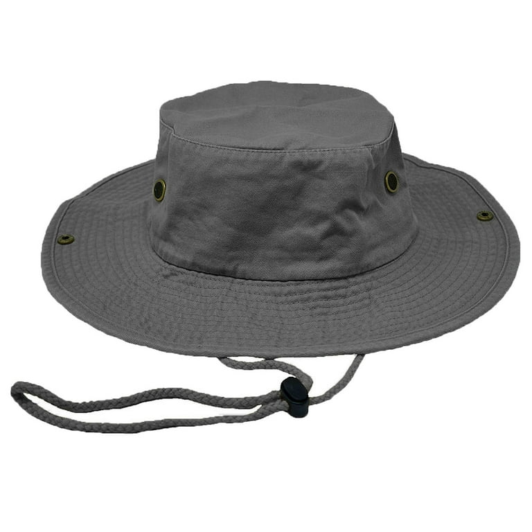 Glory Max Classic 100% Cotton Wide Brim Bucket Hat Summer Outdoor