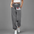thumbnail image 1 of WILLBEST Pantalones Deportivos Casuales para Mujer, Forrados, de Pierna Ancha y Recta, de Cintura Alta, con Bolsillos para Un Uso Diario Cómodo. Chica, 1 of 3