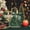 Green B, variant on VOTRUDI Christmas Gift Bags Clear Plastic with Gold Handles Holiday Party Favor Bags for Christmas Eve Apples Candy 9.84x7.87x3.54 with Printed Message