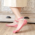 thumbnail image 4 of 5Pairs Women's Summer Transparent Mesh Thin Elastic Socks Crystal Glass Silk Sheer Short Stockings Socks, 4 of 8