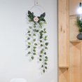 thumbnail image 5 of Vid artificial de rábano verde, flores de simulación vívidas, colgante de pared, adorno de ratán, decoración para el hogar, puerta de pared de boda, MS7605,11 Feliz Sencillez, 5 of 5