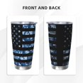 thumbnail image 3 of Rateoe Navy Camouflage American Flag Printed Car Guy Gifts for Men Women Tumbler - 20oz/590ml Double Wall Vacuum Insulated Stainless Steel Travel Tumbler Cups with Lid & Straw-Without Straw, 3 of 8