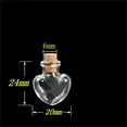 thumbnail image 6 of Ksopiavobs Love Hearts Shape Mini Cute Glass Bottles Pendants Small DIY Bottles with Cork Transparent Clear Jars Gifts Vial 10pcs (10, Heart), 6 of 6