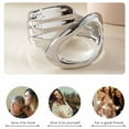 thumbnail image 2 of DESIGNICE Gold Bangles for Women Unique Twisted Design Bangle Bracelets Open-Close Silver Bangle Bracelets for Women Silver1, 2 of 7