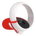 thumbnail image 2 of Cubierta de mango VR Silicona Cubierta de vidrio VR Medio controlador Accesorio Reemplazo para Oculus Quest 2, Rojo kenally EL000663-01, 2 of 2