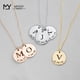 thumbnail image 2 of DIY Tiny Gold Initial Necklace Oro Plata Letra Collar Iniciales Nombre Colgante Joyería de moda Fabricación de acero inoxidable Placa de identificación personalizada para mujeres Mamá Regalo Gargantil, 2 of 3