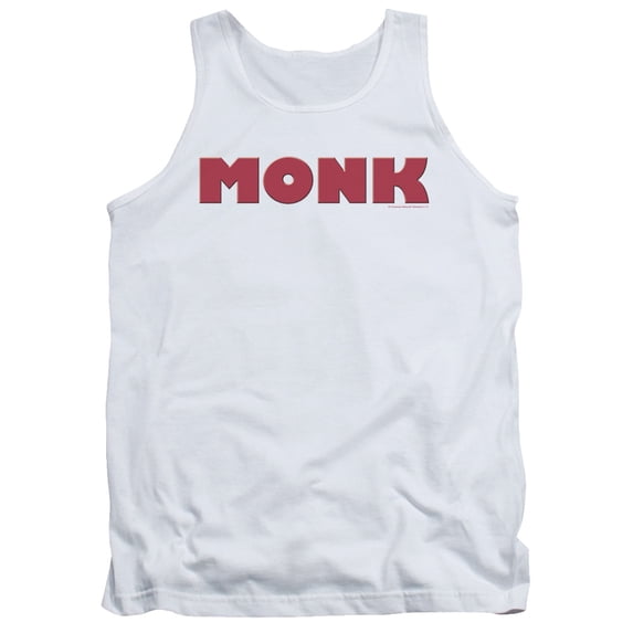 Monk Logo Adult Tank Top White