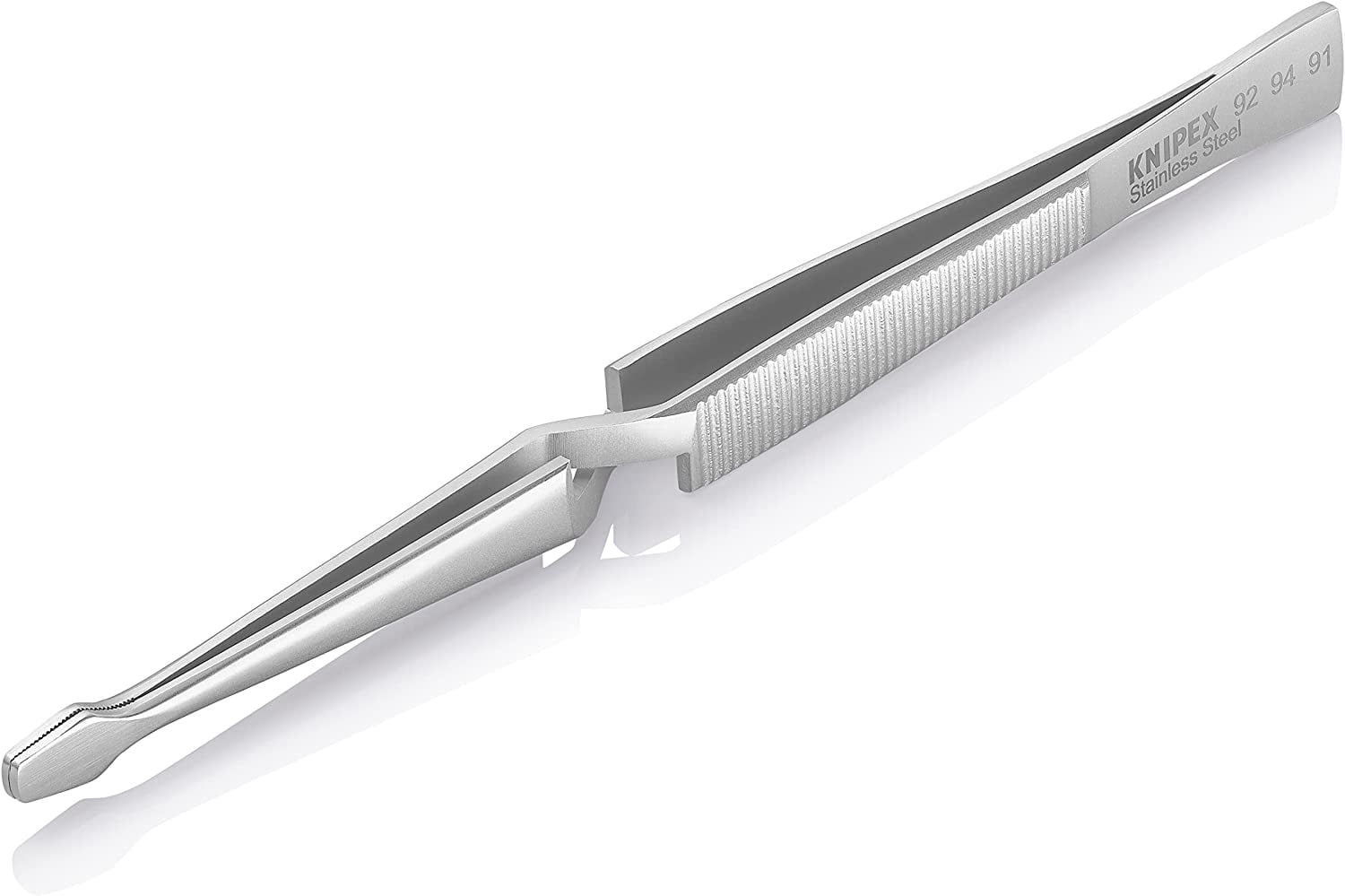 Knipex Cross Over Tweezers,Straight,6-1/4 In 92 94 91
