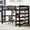 Espresso, variant on Pine Wood Construction - Loft Bed with Storage and Desk - Bedroom Decor - Floor Space Saving