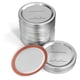 thumbnail image 4 of Yuarrent Tapas para la boca Tapa sellada Hojalata Tipo dividido Tapas para conservas duraderas Diseño a prueba de fugas ampliamente utilizado Cocina y Comedor Plata Tapa plateada de 70 mm Yuarrent HA066111-03, 4 of 6