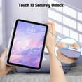 thumbnail image 3 of Fintie Case for iPad (A16) 11th Generation Case 2025, iPad 10th Generation Case 2022, Slim Shell Hard Translucent Frosted Back Stand Cover with Pencil Holder, Auto Sleep/Wake, Lilac Purple, 3 of 11