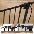 thumbnail image 6 of Pet Gate, 29.5''-34.25'' DOMIPET Pet Gate with Cat Door, Pressure Mount, Safety Gate Gift,Black, 6 of 10