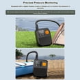 thumbnail image 2 of Portable Paddle Board Pump 25PSI High Pressure Electric Air Compressor Pump Power Bank with 6 Nozzles and LED Light for Inflatable Boat Surfboard Stand-up Paddle Board Air Mattress Swimming Rings, 2 of 9