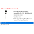 thumbnail image 2 of Power Steering Reservoir Cap - Compatible with 1995 - 2004 Mack RD 1996 1997 1998 1999 2000 2001 2002 2003, 2 of 2