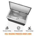 thumbnail image 4 of VEVOR Drop in Ice Bin Chest 20x20x15 inch Drop in Cooler Stainless Steel Outdoor Drop in Ice Chest with Cover Bar Ice Bin Drop in Wine Drops Drain-pipe and Drain Plug Included, 4 of 9