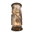 thumbnail image 4 of Meyda Tiffany 118713 5" W Lone Pine Wall Sconce - Copper, 4 of 6