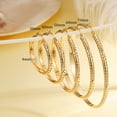 thumbnail image 6 of APSVO 2 Pairs 18K Gold Plated Hoop Earrings for Women Big Large Extra Chunky Post Hypoallergenic Earrings Set Birthday Graduation Jewelry Gifts Her Mom Girlfriend Adults Ideas 50/60MM, 6 of 6