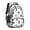Black and Gray, variant on Black and Gray Cat and Dog Paw Print Cute School Backpack Bag with Padded Back and Adjustable Shoulder Straps 16.9 X 12.6 X 5.9 Inches