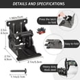 thumbnail image 4 of shyuyusa 90 Degree Self Locking Folding Hinge, Multi Angle Extension Board Connector, Invisible Desktop Fitting for Household Furniture Connection and Plate Widening, 4 of 9