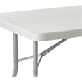 thumbnail image 5 of Resin Multipurpose Rectangle Folding Table for Indoor or Outdoor Use, 5 Feet Light Gray, 5 of 11