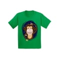 thumbnail image 1 of Awkward Styles Kids Monkey Shirts Monkey Birthday T-shirt Cute Monkey Tshirts for Youth Monkey Gifts for Boys and Girls Monkey with a Pink Gum Tshirt Monkey Birthday Party, 1 of 4