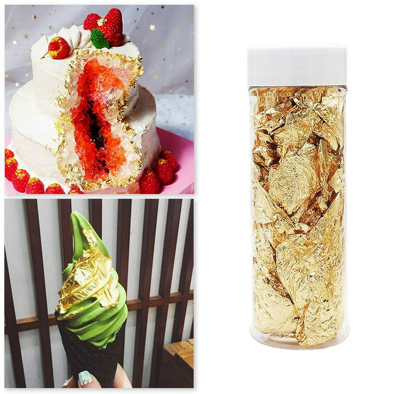 2G Edible Gold Leaf Foil DIY Cooking Food Dessert Cake Cream Decor Ice T4T8  