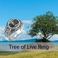thumbnail image 4 of SOULMEET Christmas Gifts Viking Tree of Life Rings for Men 925 Sterling Silver Tree of Life Family Ring Jewelry Gift for Men Friend Father, 4 of 7