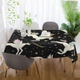 thumbnail image 6 of 60x60 Inch Tablecloth Polyester Square Tablecloth for Home Kitchen Dinner Decor Winged Unicorns, 6 of 9