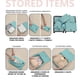 thumbnail image 4 of Juego de 7 bolsas de almacenamiento | Bolsas organizadoras reutilizables de poliéster duradero para viajes, mudanzas, camping | Bolsas multiusos con asas para ropa, ropa de cama, zapatos y, 4 of 6