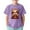 Purple, variant on Gbsyewxs Shirts For Girls Crew Neck Short Sleeve Cartoon Animal Print Fashion Summer Toddler Girls Tees Black Size 4-5 Years