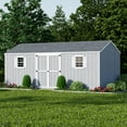 thumbnail image 3 of Little Cottage Co. 10x20 Value Workshop Shed with Operable Windows, Outdoor Wood Storage Do-It-Yourself Precut Kit, 3 of 13