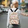 thumbnail image 7 of FORMRS Mini Backpack Purse for Women Quilted Travel Daypack Casual Shoulder Bag, Small Floral Blooms, 7 of 7