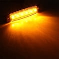 thumbnail image 5 of 10pcs Yellow 24V 6 LED Side Marker Indicators Lights Lamp for Bus Truck Trailer, 5 of 12