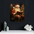 thumbnail image 4 of ONETECH Vintage Christmas Wall Art Home Decor Santa Claus Snowman Poster Canvas Print Christmas Tree Pictures Winter Wall Decor Gallery for Living Room Bathroom Wall Aesthetic Gift, 4 of 4
