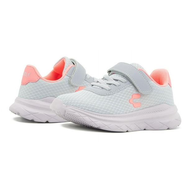 Tenis Charly Kids Niña Deportivo Ligeros Velcro Gris gris