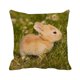 thumbnail image 2 of Fiudx Liquidación De Ahorros De Verano Funda De Almohada De Lino De Pascua Funda De Almohada Con Patrón De Conejo, 2 of 3