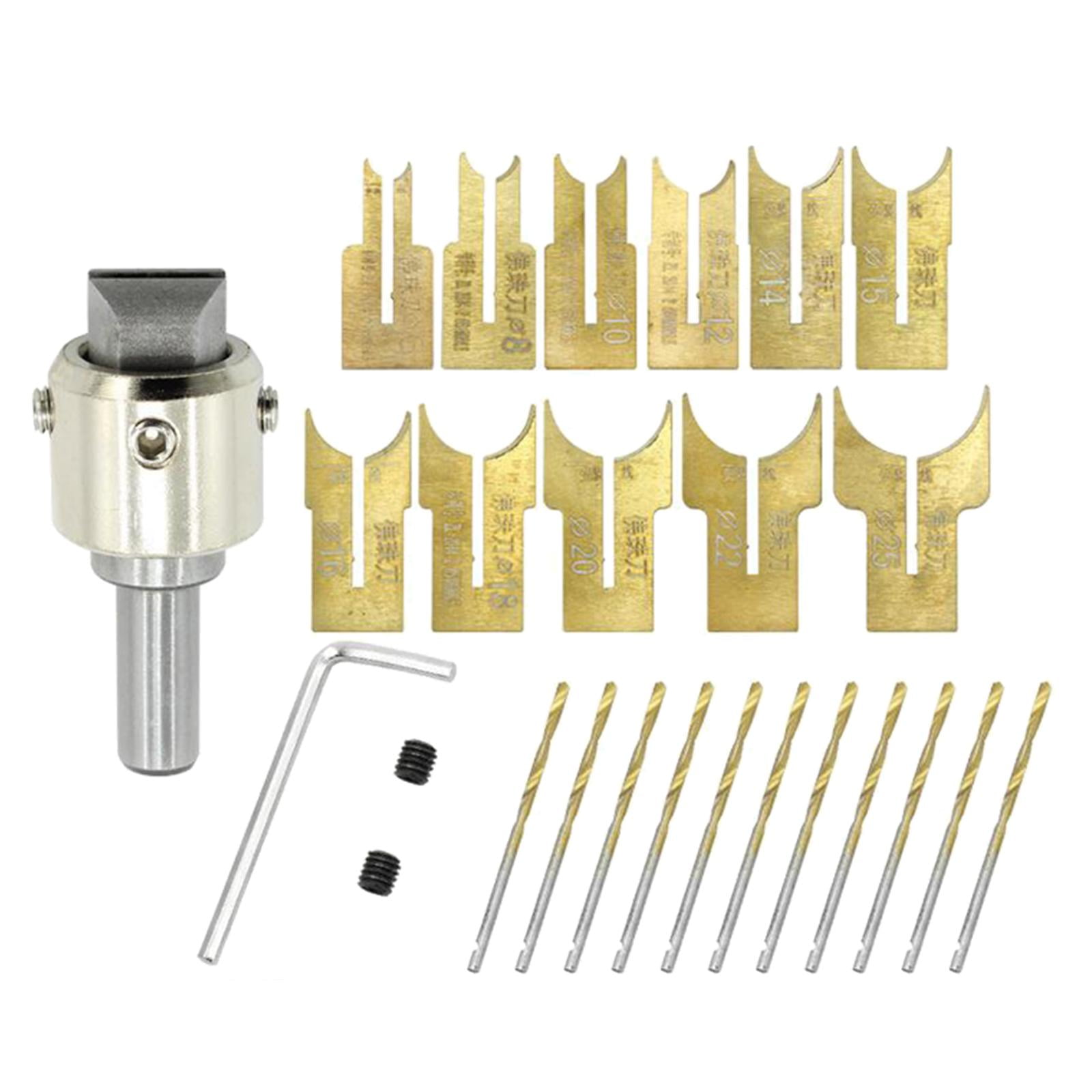 Zxpjkyu Wooden Bead Maker Beads Drill Bit Milling Cutter Set Kit Tool For DIY Handcrafts 6-25 Set