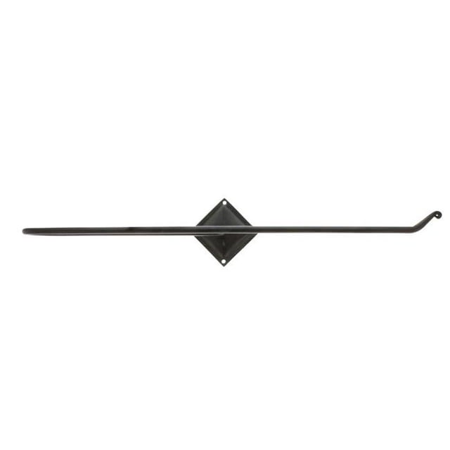 Benjara BM218296 Metal Utility Wrapping Paper Bar, Black - 4.25 x 3.75 x 24 in.
