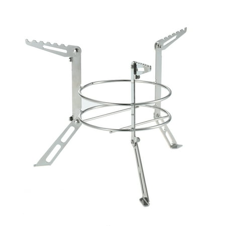 Portable Stainless Steel Camping Stove Stand Outdoor Alcohol Stove Rack Legs Support Cooking Equipment