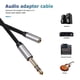 thumbnail image 2 of Audio Adapter 6.35mm 1/4 Male to 3.5mm 1/8 Female Stereo Jack for Amplifiers, Guitar, Keyboard Piano, Home Theater 30CM, 2 of 5